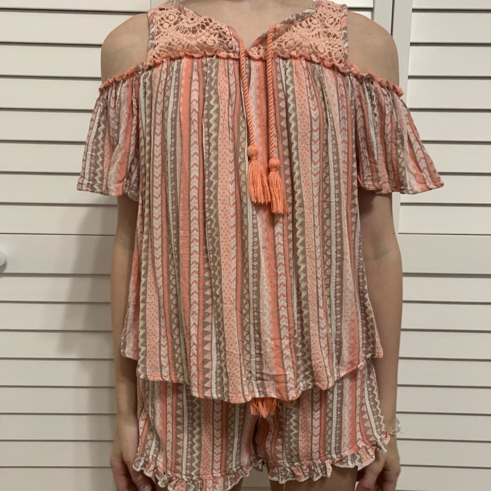 Pink Justice Top and Bottom Set